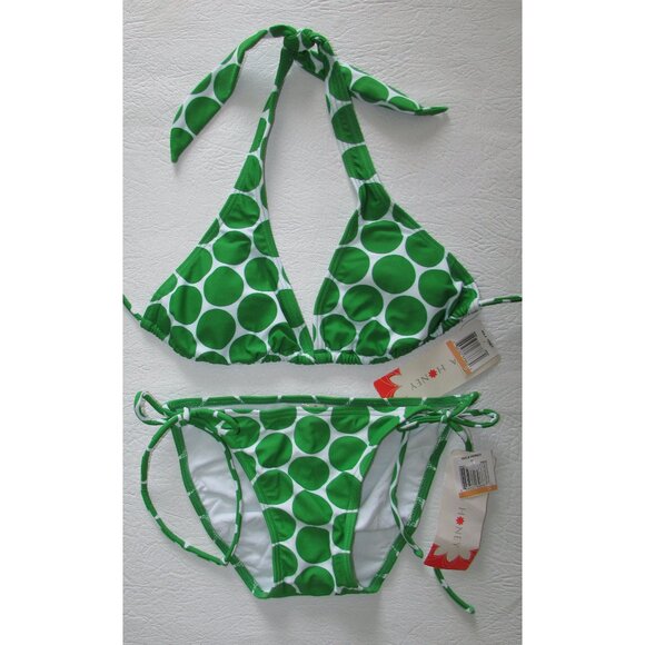 Hula Honey Green Polka Dot Bikini - Small - Picture 4 of 10